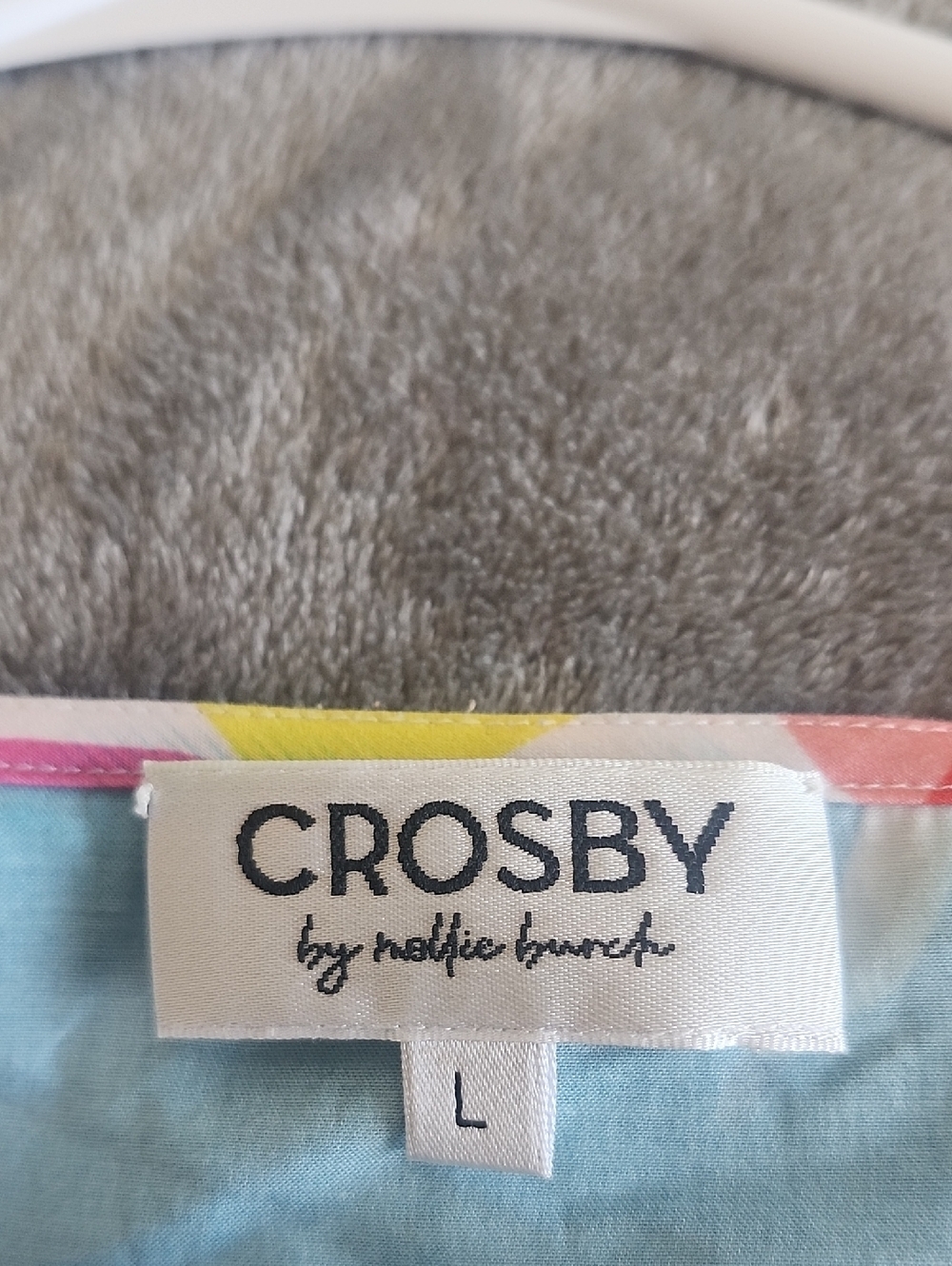 Crosby By Mollie Burch Campbell Multicolor Flutter Sleeve Top - Large - Picture 4 of 8